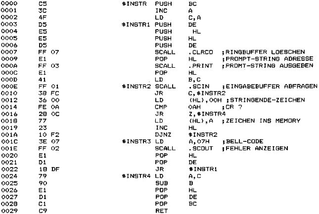 Assembler-Listing