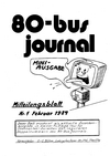 80-Bus Journal Mitteilungsblatt Nr. 1 
Februar 1984